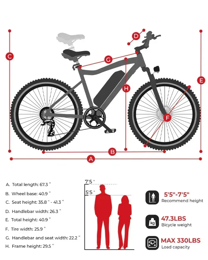 Samebike SY26-II VTT électrique image 2