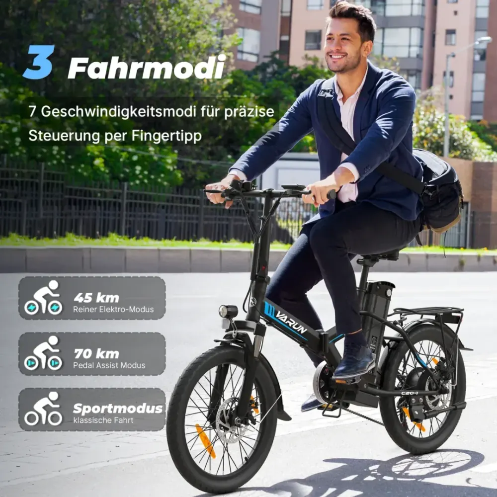 Varun C20-1 Vélo électrique pliant image 11