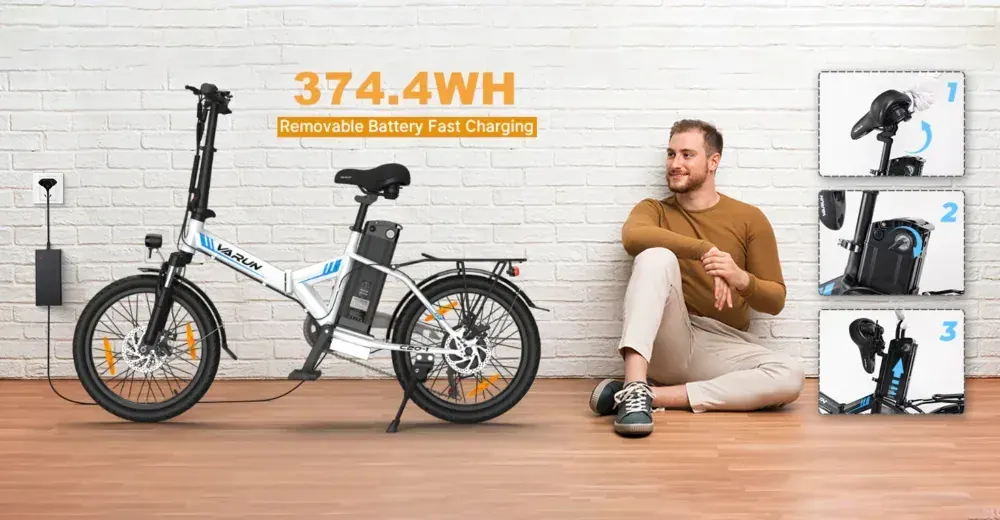 Varun C20-1 Vélo électrique pliant image 3