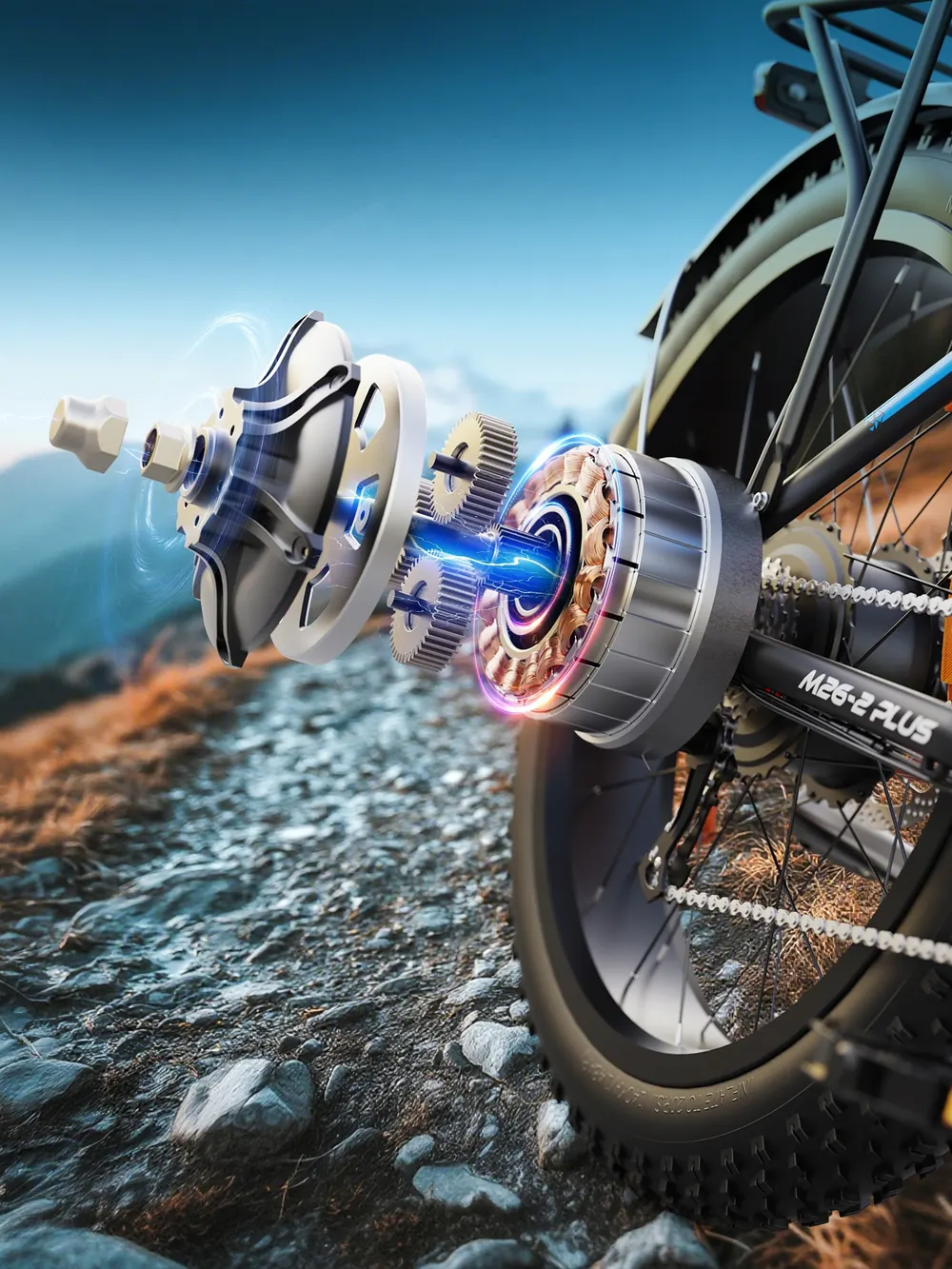 Modèle VARUN M26-2 PLUS, vélo électrique tout-terrain 250W