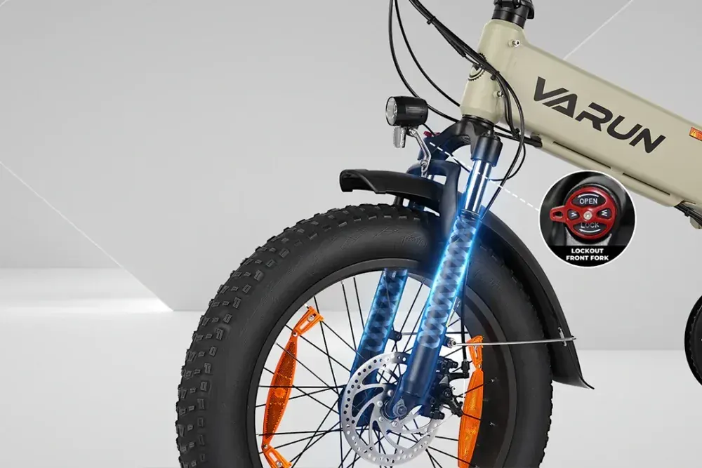 Varun S20-1 Vélo électrique Fat Bike pliant image 11