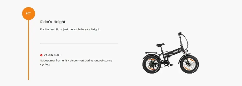 Varun S20-1 Vélo électrique Fat Bike pliant image 3
