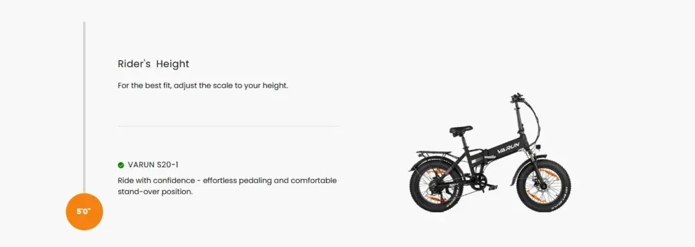 Varun S20-1 Vélo électrique Fat Bike pliant image 4