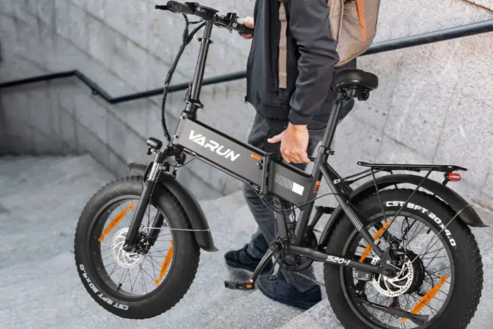 Varun S20-1 Vélo électrique Fat Bike pliant image 8