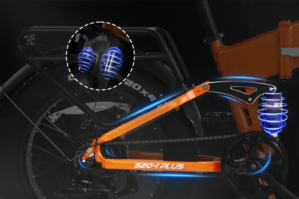 Varun S20-1 PLUS Vélo Électrique Fat Bike Pliable image 11