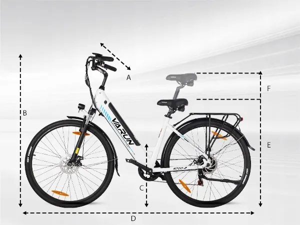 VARUN S700-2 Vélo Électrique Ville image 14
