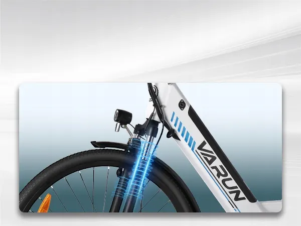 Cadre aluminium léger du vélo électrique VARUN S700-2, robuste et maniable