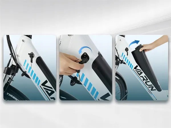 Roue 28 pouces du vélo électrique VARUN S700-2, pneu ville pour femme