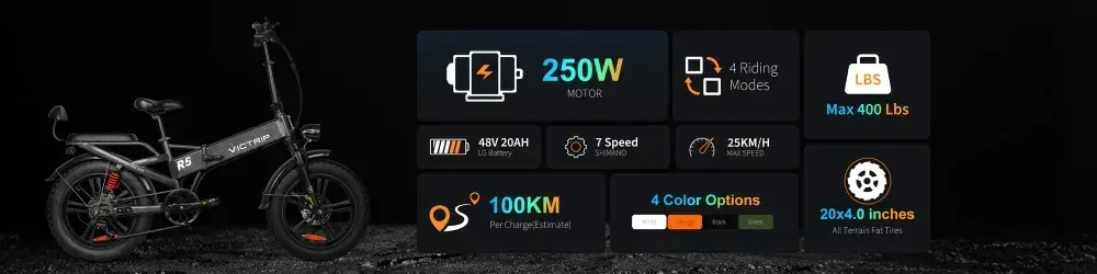 Victrip R5 Vélo Électrique Pliable image 2