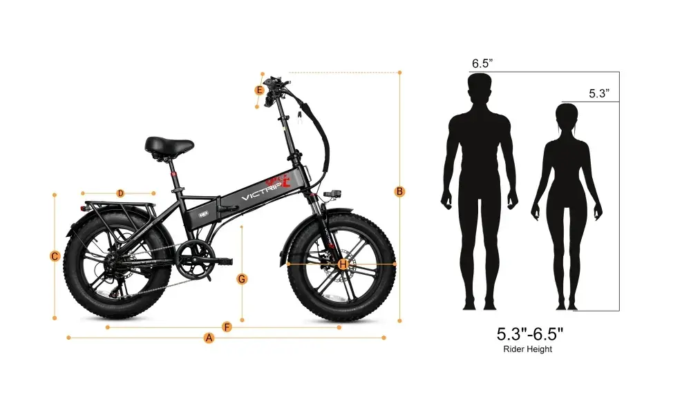 Victrip T5 Vélo électrique pliant tout-terrain image 2