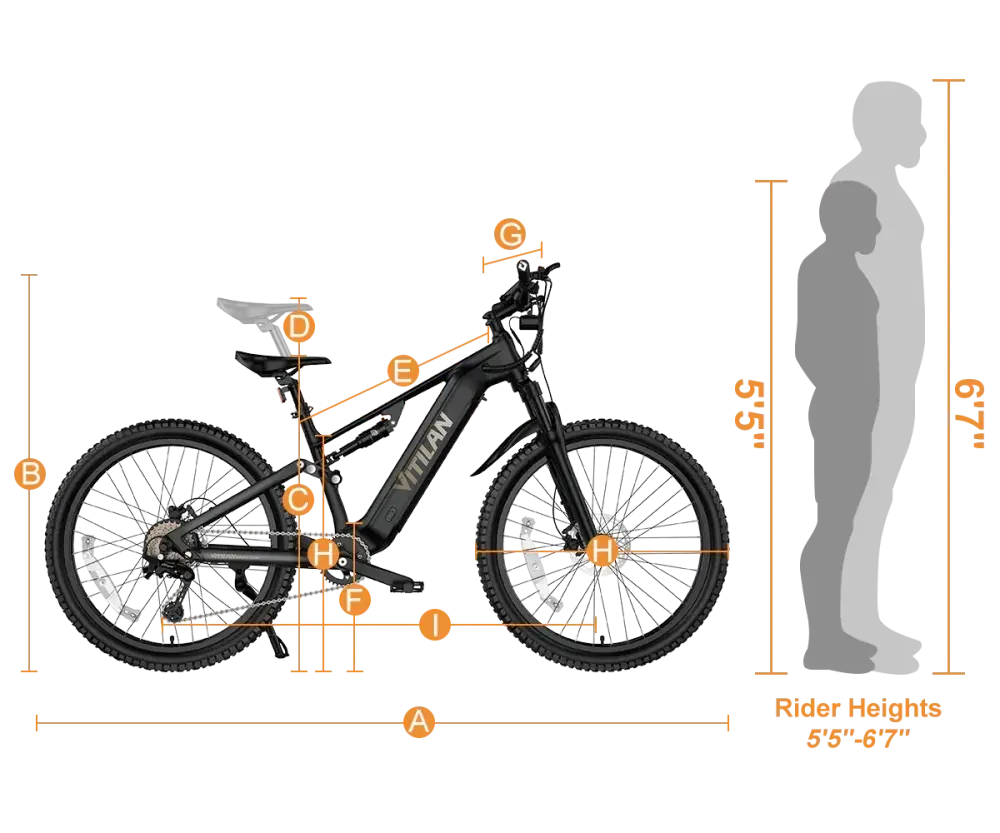 Vitilan M5 VTT électrique tout-suspendu tout-terrain image 2