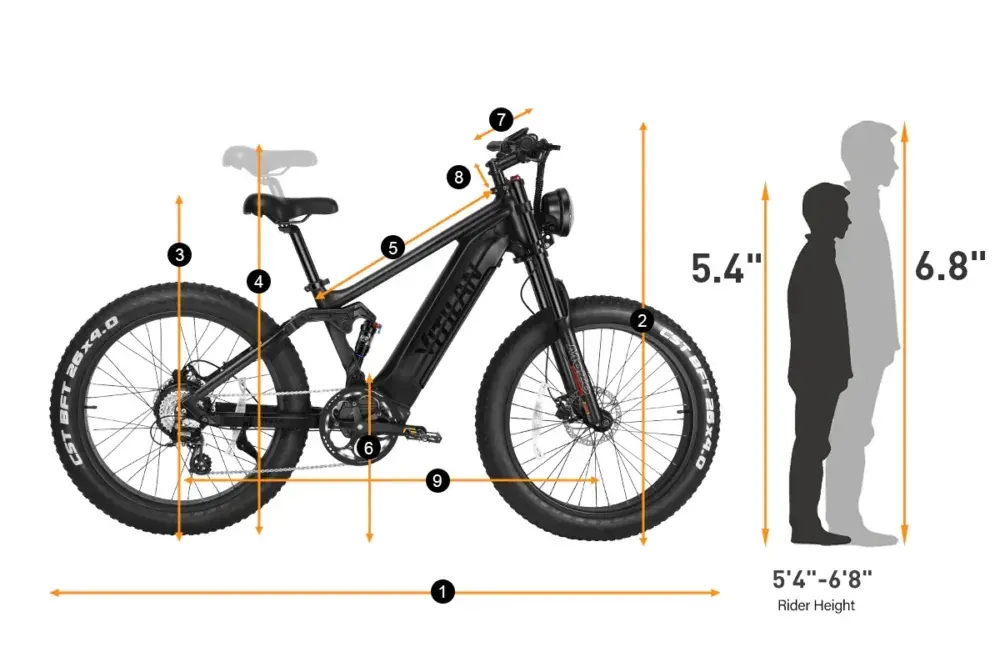 Vitilan T7PRO VTT électrique tout-suspendu image 2