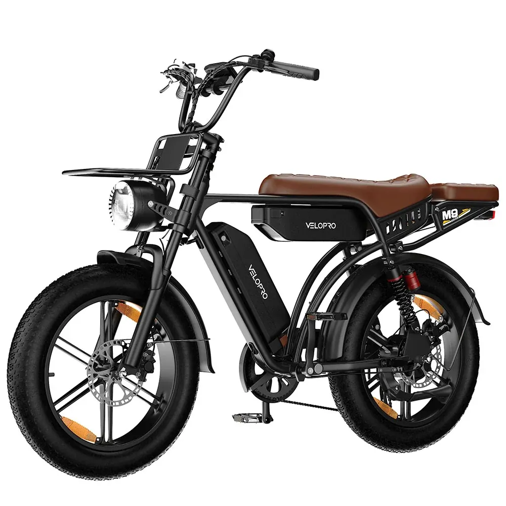VELOPRO M9 fat bike électrique rétro tout suspendu image 5