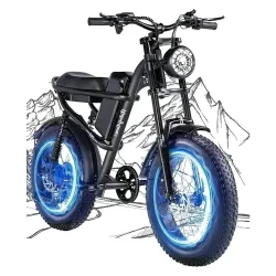 Riding Time Z8 S Vélo électrique Fat Bike tout suspendu