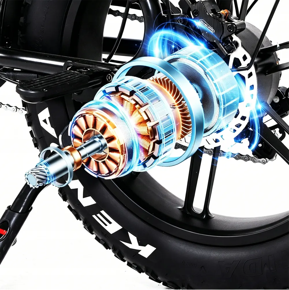 Marque Aairsk sur le cadre du V8 Max, vélo électrique 250W 20 pouces