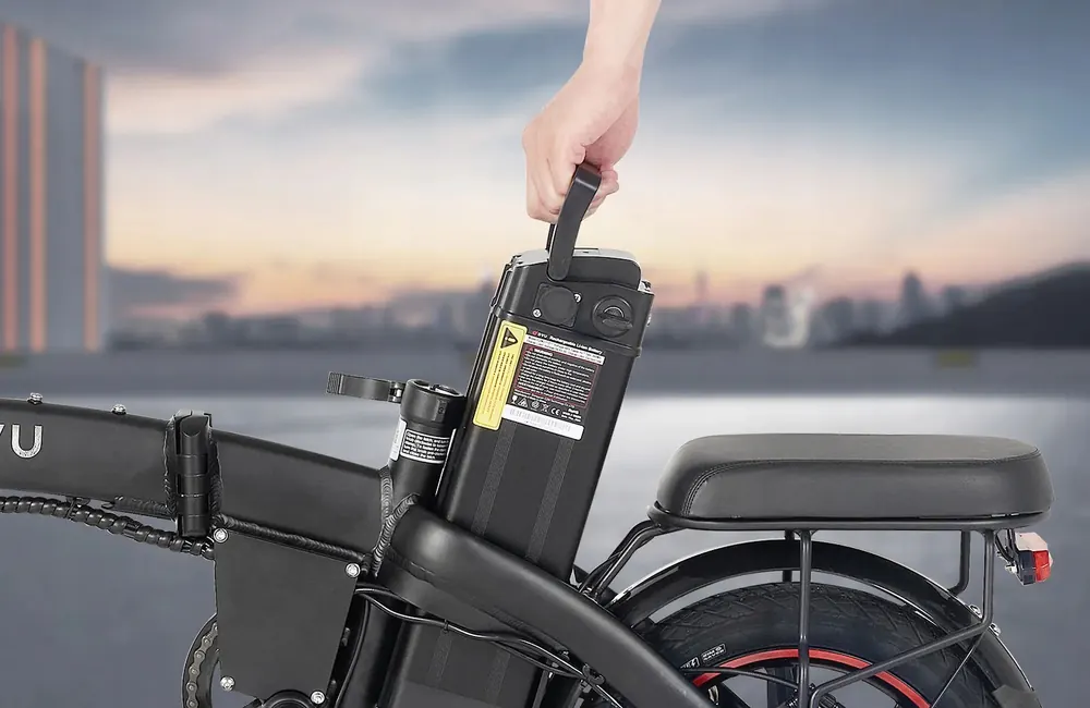 Cadre en aluminium du vélo électrique pliant DYU A5 robuste et léger