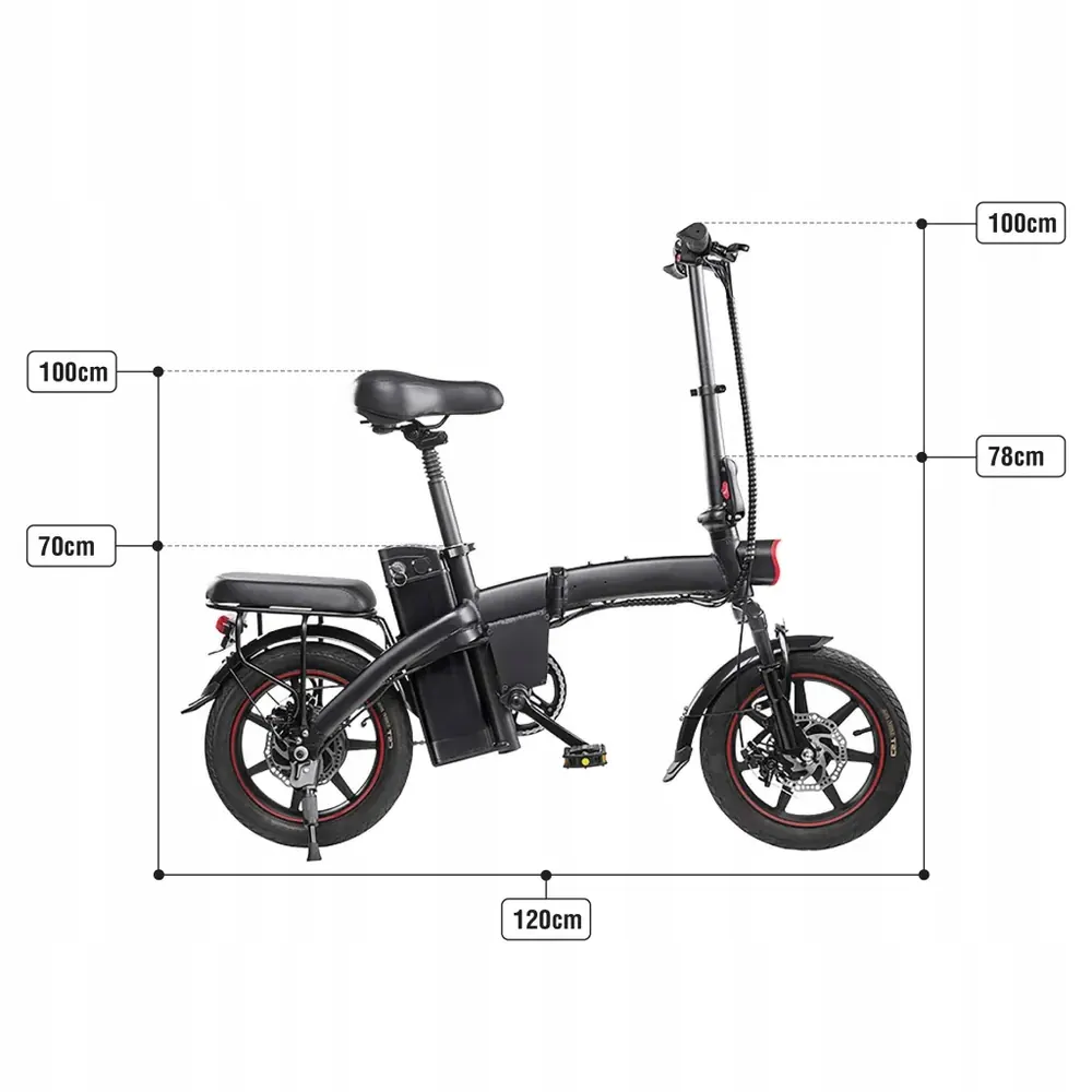 DYU A5 pliant, charge maximale 120 kg, utilisateur 160-195 cm
