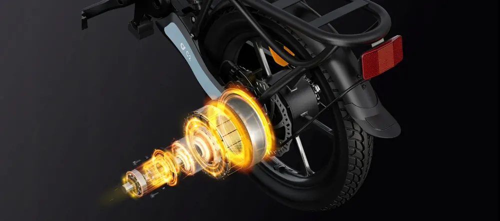 Code produit du vélo électrique DYU C2 9331522319303 sur l'emballage