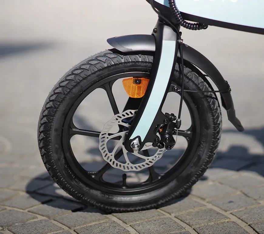Roue de 16 pouces du vélo électrique DYU C2 avec pneu