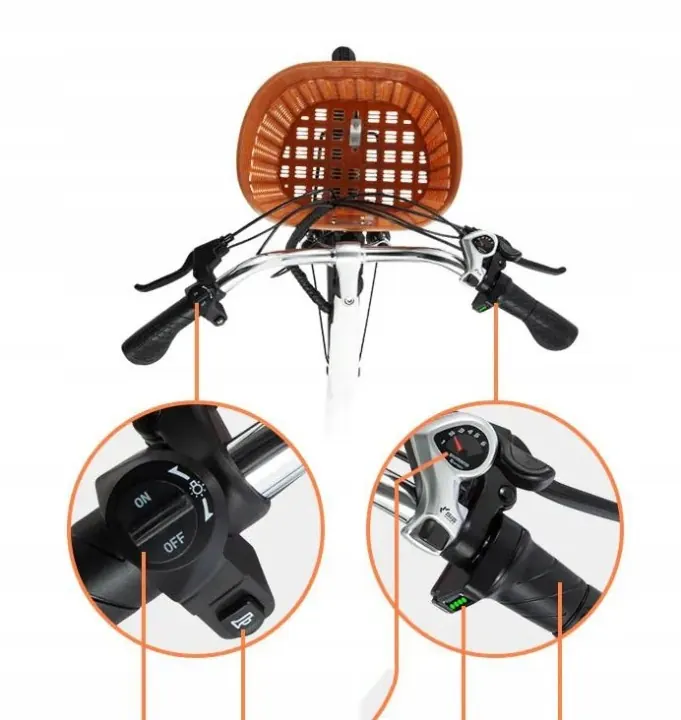 Modèle DYU C6 KAKA, vélo électrique urbain