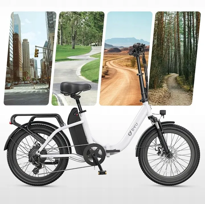 Charge maximale 120 kg pour le DYU C9, vélo électrique pliant