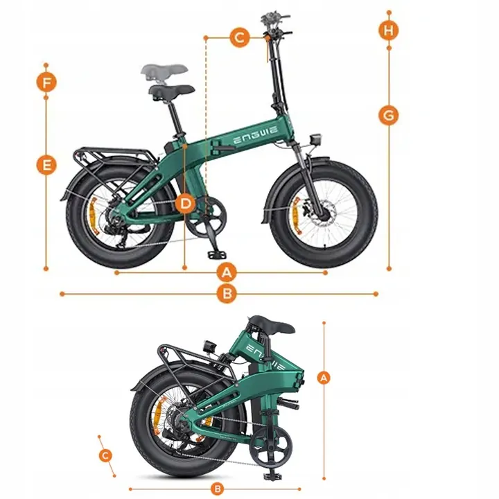 ENGWE EP-2 3.0 Boost vert, vélo électrique pliant 250W 13.5AH