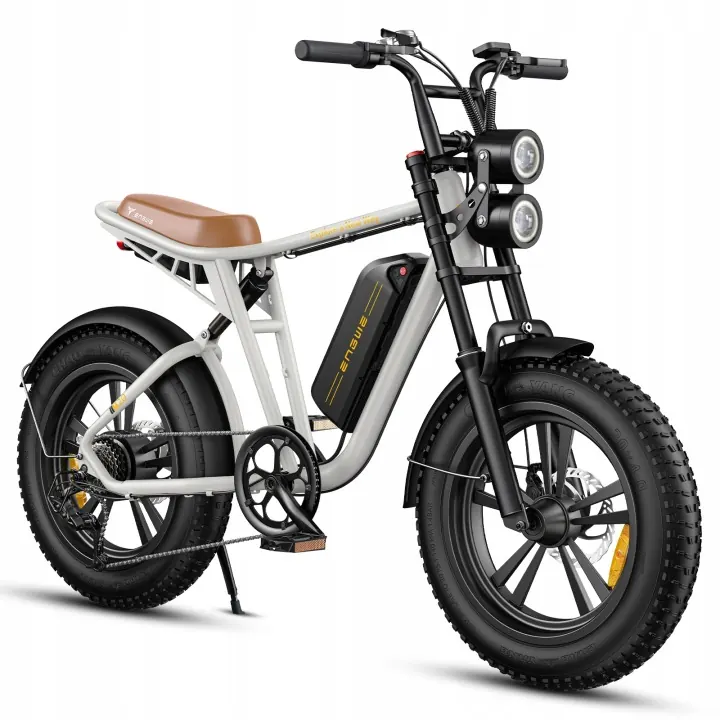 Vélo électrique ENGWE M20 1000W cadre blanc et pneus 20 pouces