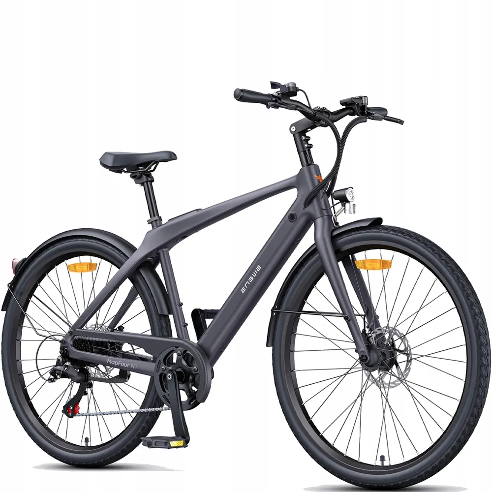 ENGWE MAPFOUR N1 AIR 250W gris, détail du cadre et roues