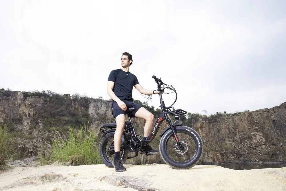 Cadre en aluminium du FAFREES F20 MAX, vélo électrique 160km d'autonomie