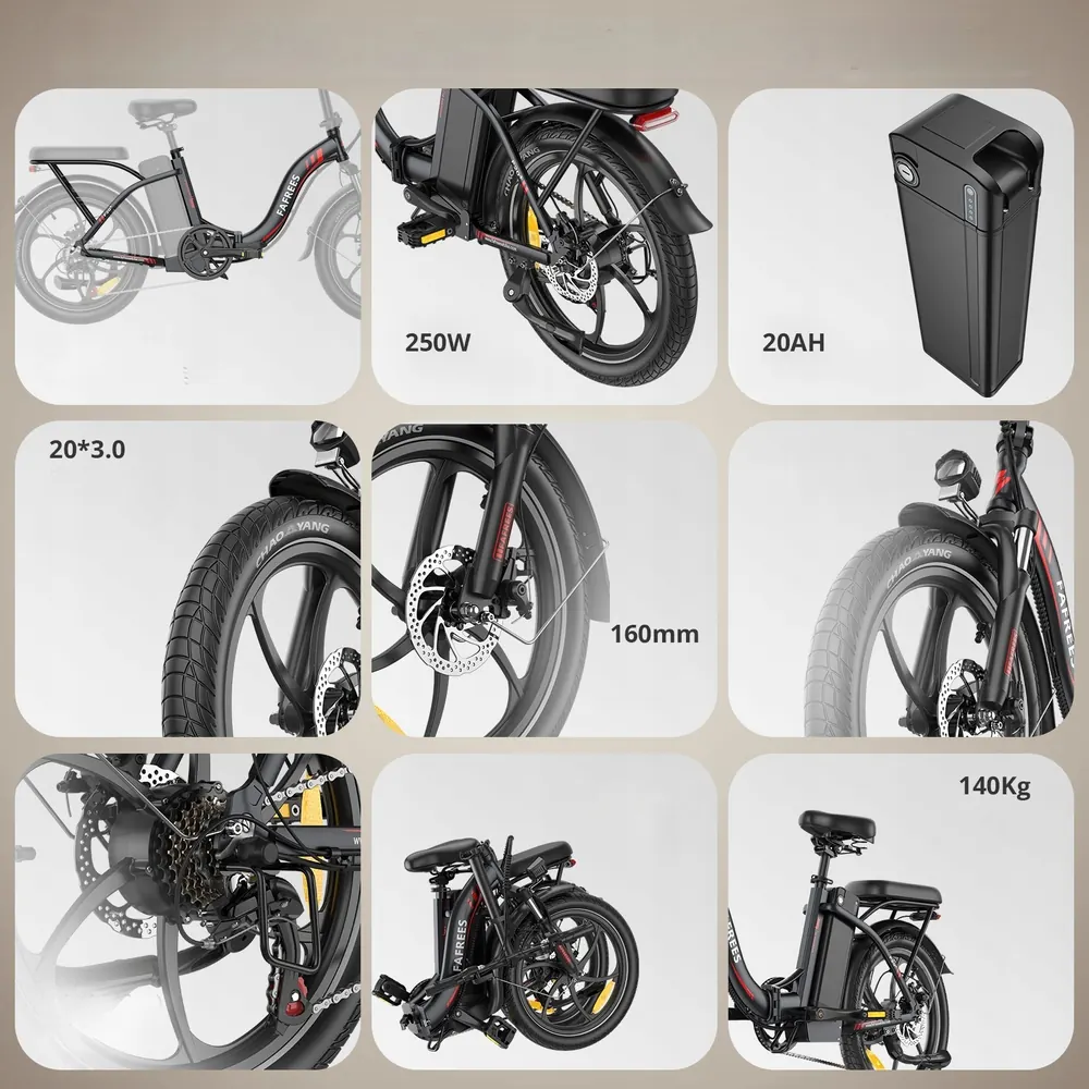 FAFREES F20+ Vélo Électrique Pliant image 3