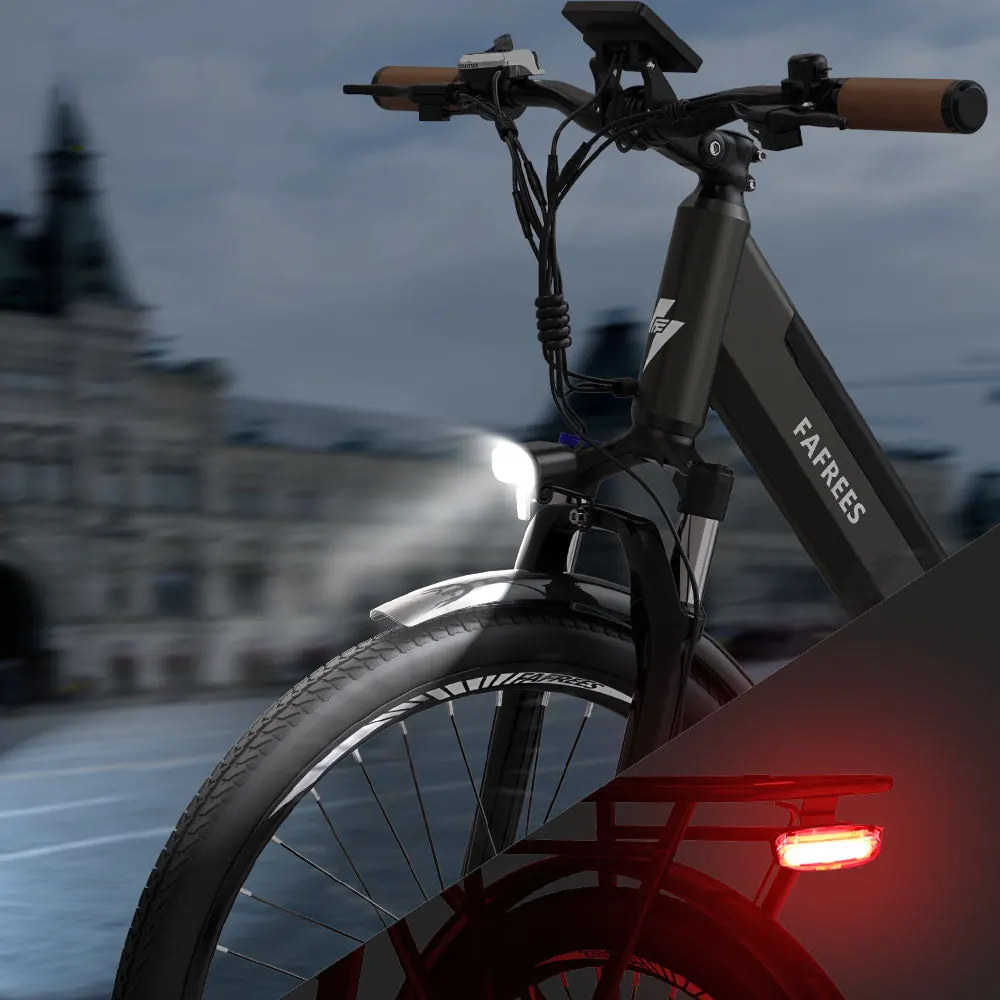 Roue 26 pouces du vélo électrique Fafrees F26 Pro vert, adaptée à la ville