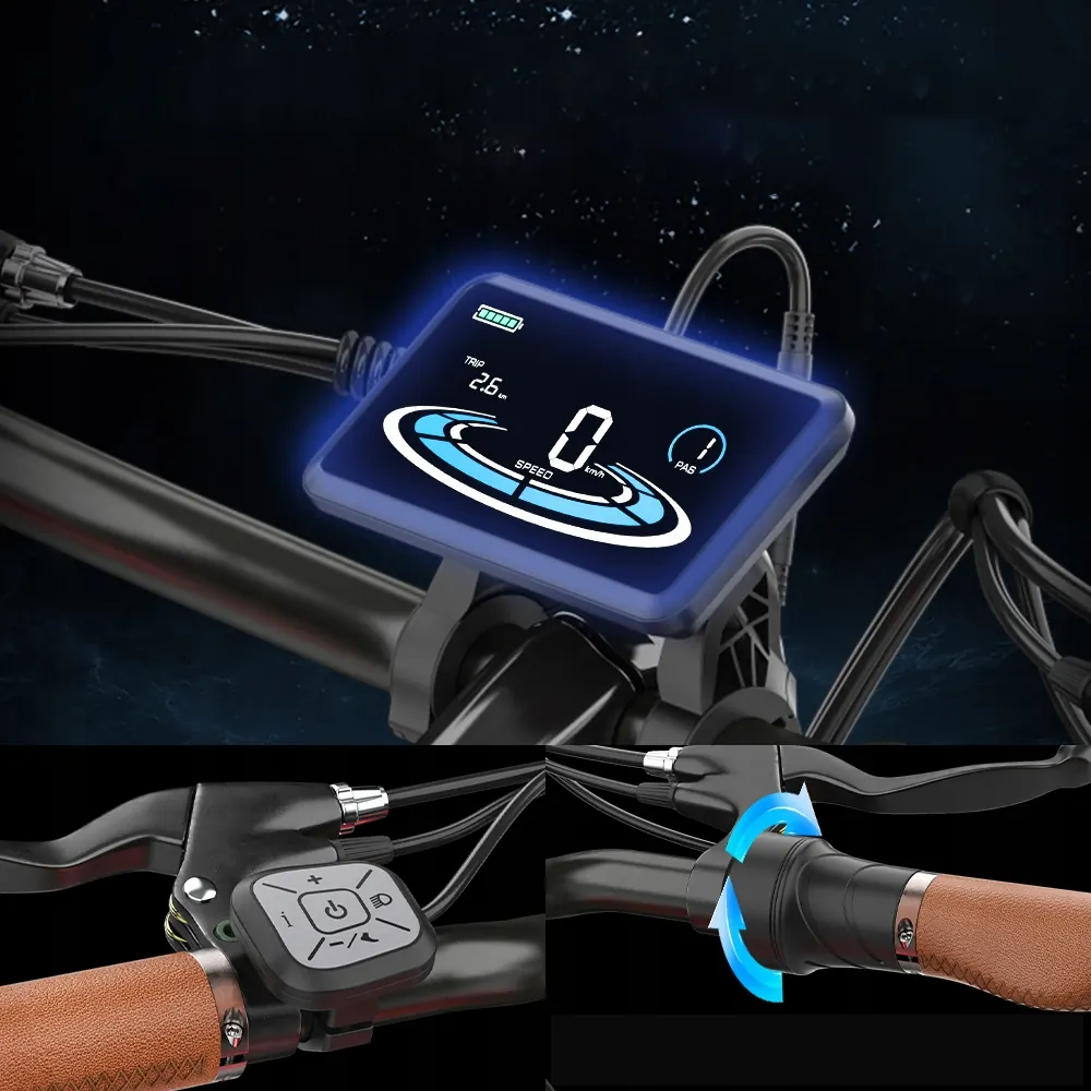 Cadre robuste du vélo électrique HIDOES B10 1000W rouge