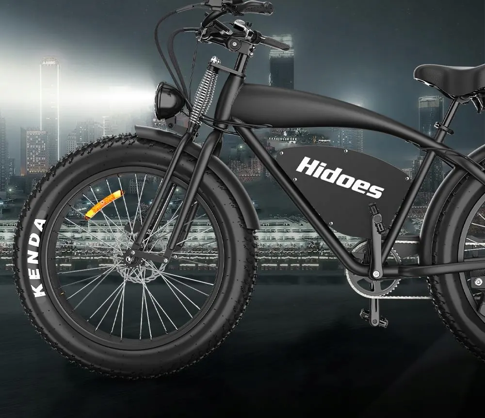 Cadre en aluminium du vélo électrique HIDOES B3 noir