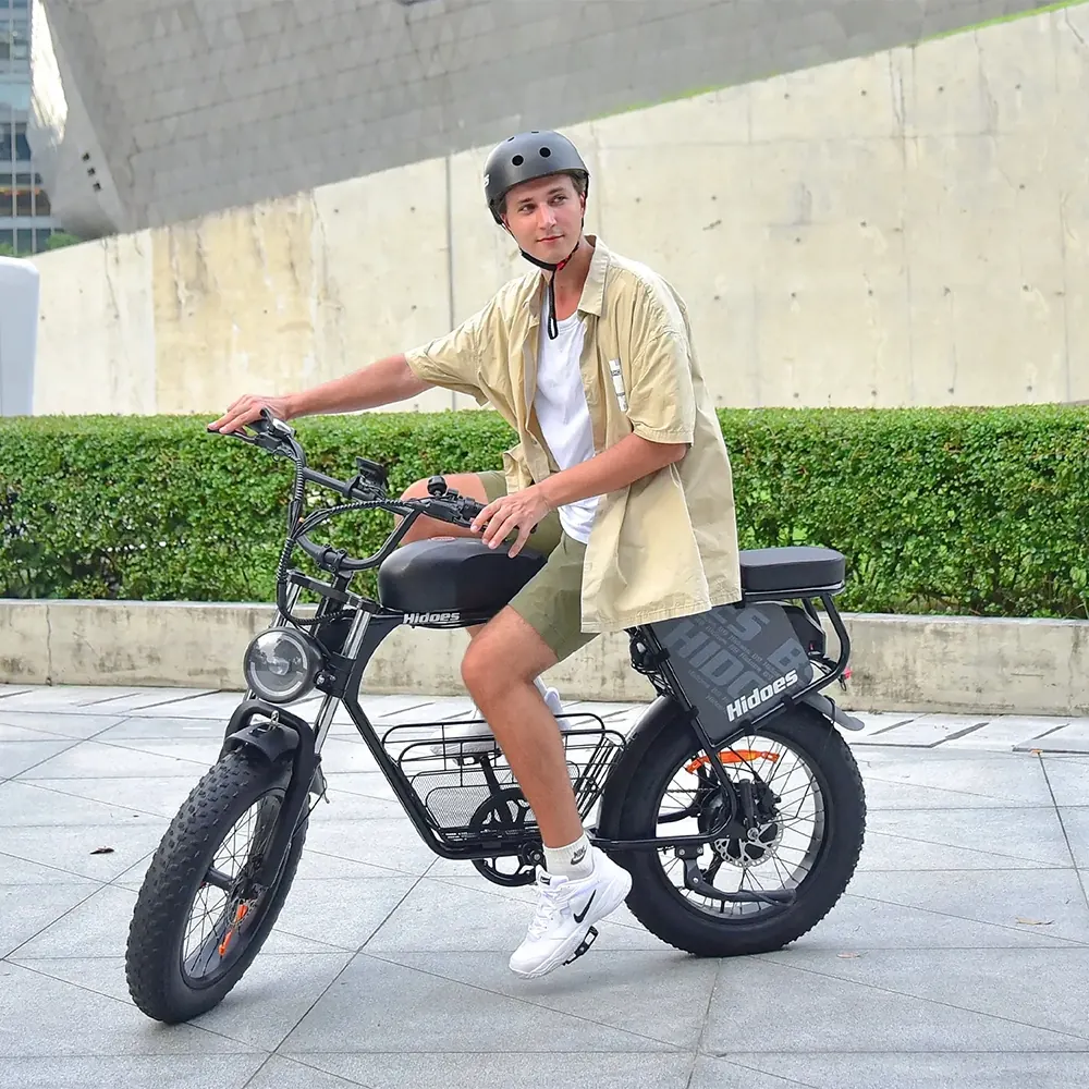 Vélo électrique Hidoes B9 unisexe avec pneus fat 20 pouces
