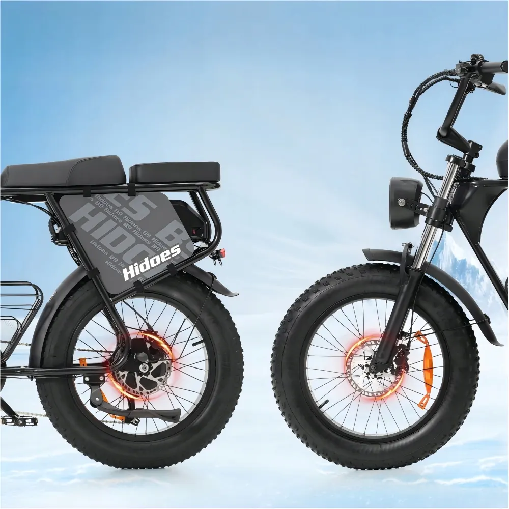 Cadre en aluminium robuste du vélo électrique Hidoes B9