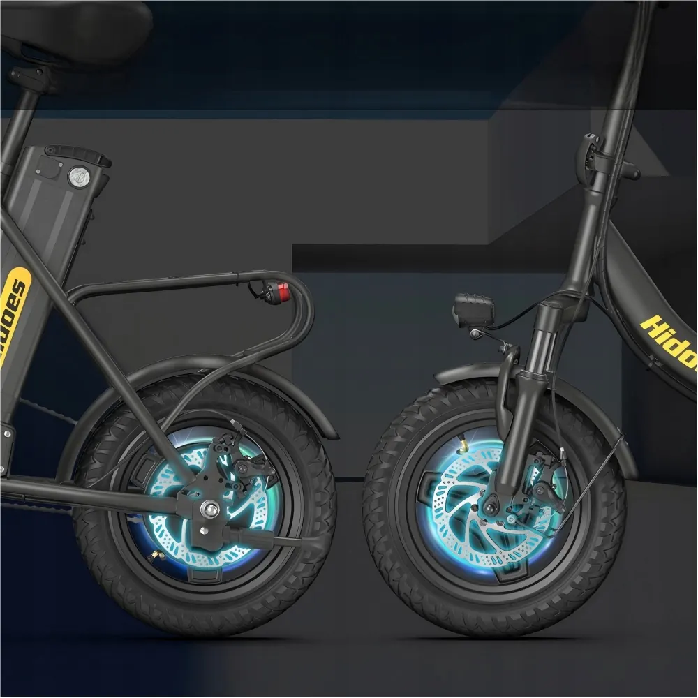 Cadre en aluminium du vélo électrique pliant Hidoes C5