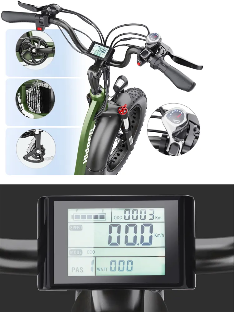 Moteur puissant de 750W du vélo électrique Hidoes HD-ET1