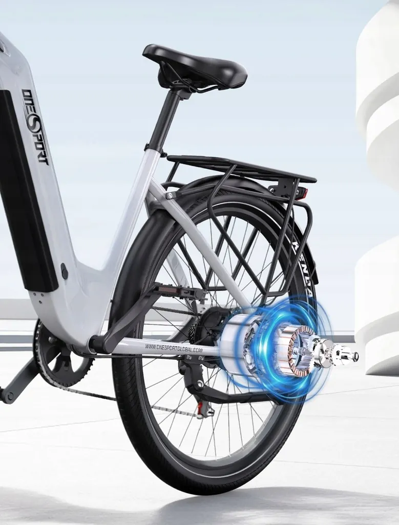 Onesport OT05 blanc taille M, cadre adapté pour cyclistes de taille moyenne