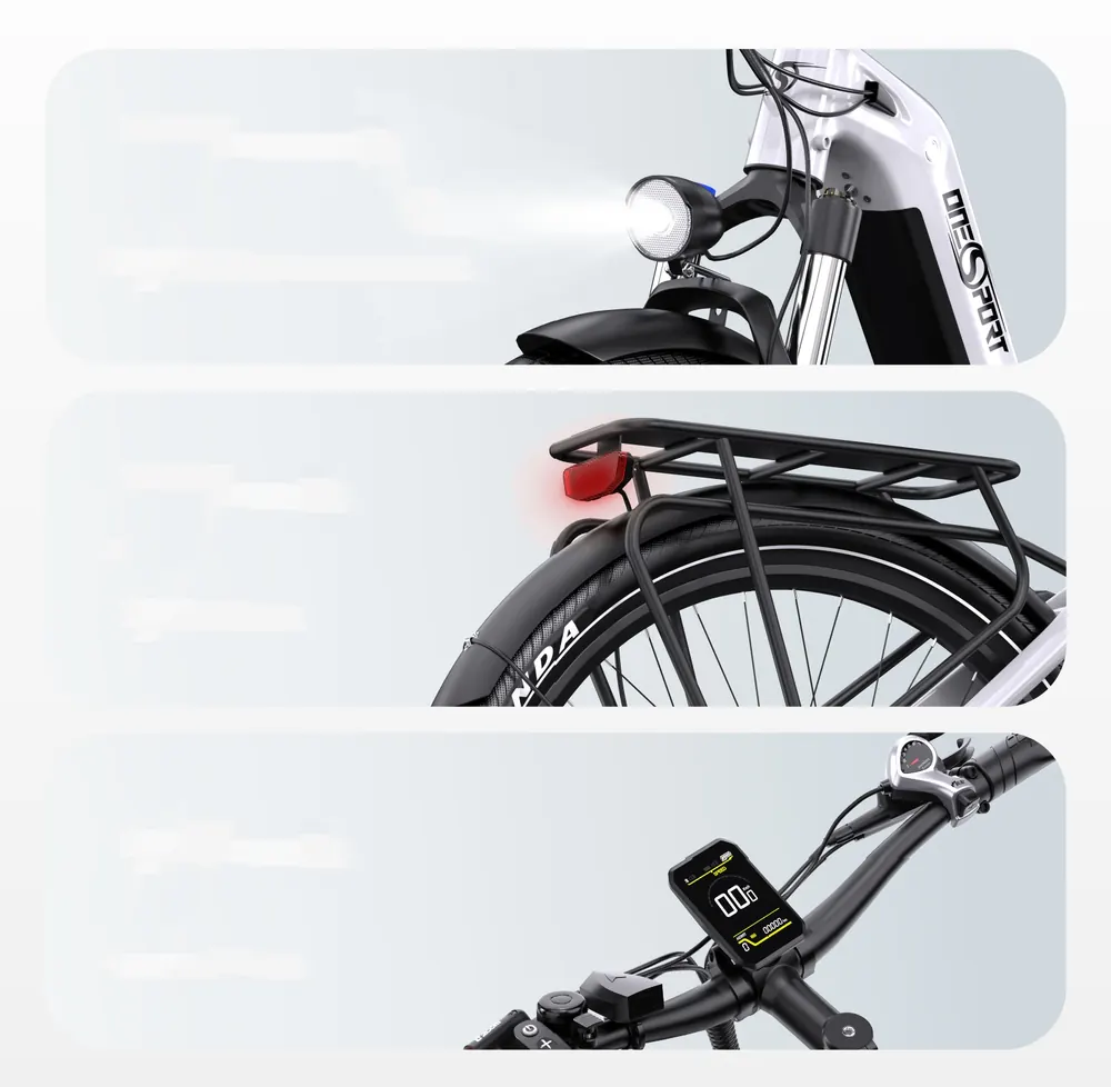 Onesport OT05 supportant jusqu'à 120 kg, vélo électrique robuste