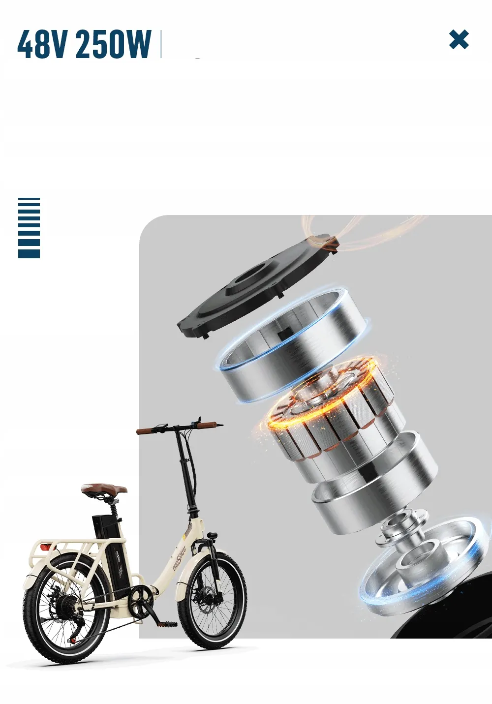 ONESPORT OT16-2 Vélo Électrique Pliable image 9