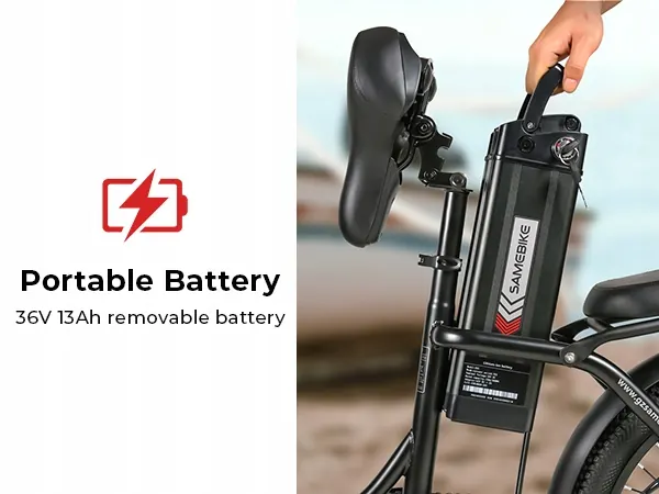 SAMEBIKE CY20 Vélo Électrique Pliant image 3