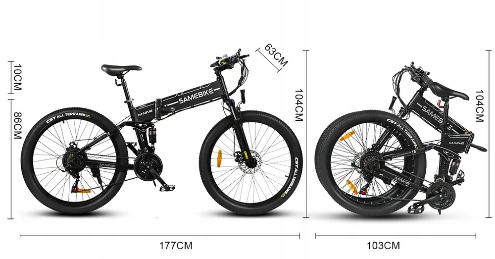 SAMEBIKE LO26-II Vélo Électrique Pliant image 13