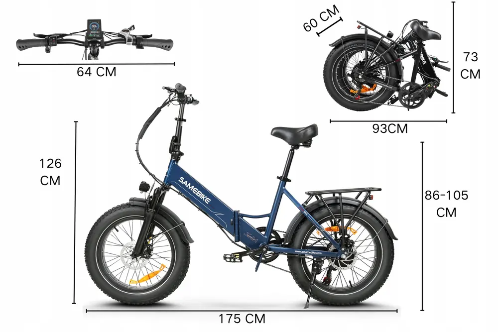 SAMEBIKE LOTDM200-II Vélo Électrique Urbain image 2