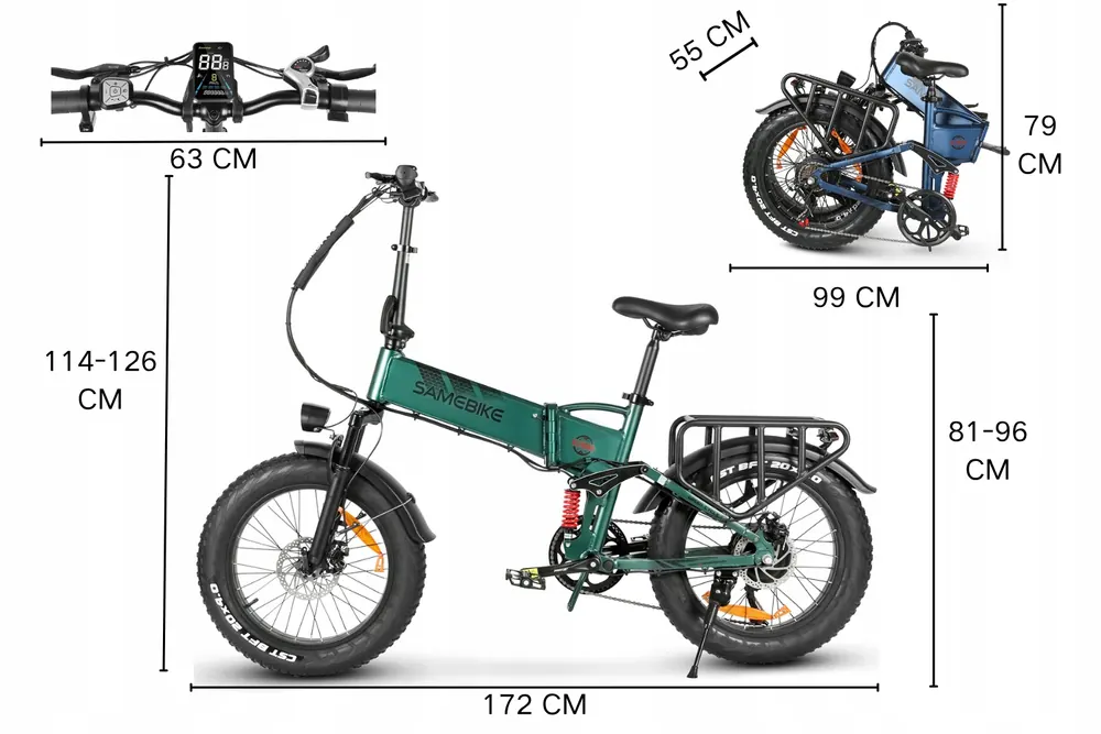 Emballage d'origine du SAMEBIKE RS-A02 PRO, vélo électrique pliant