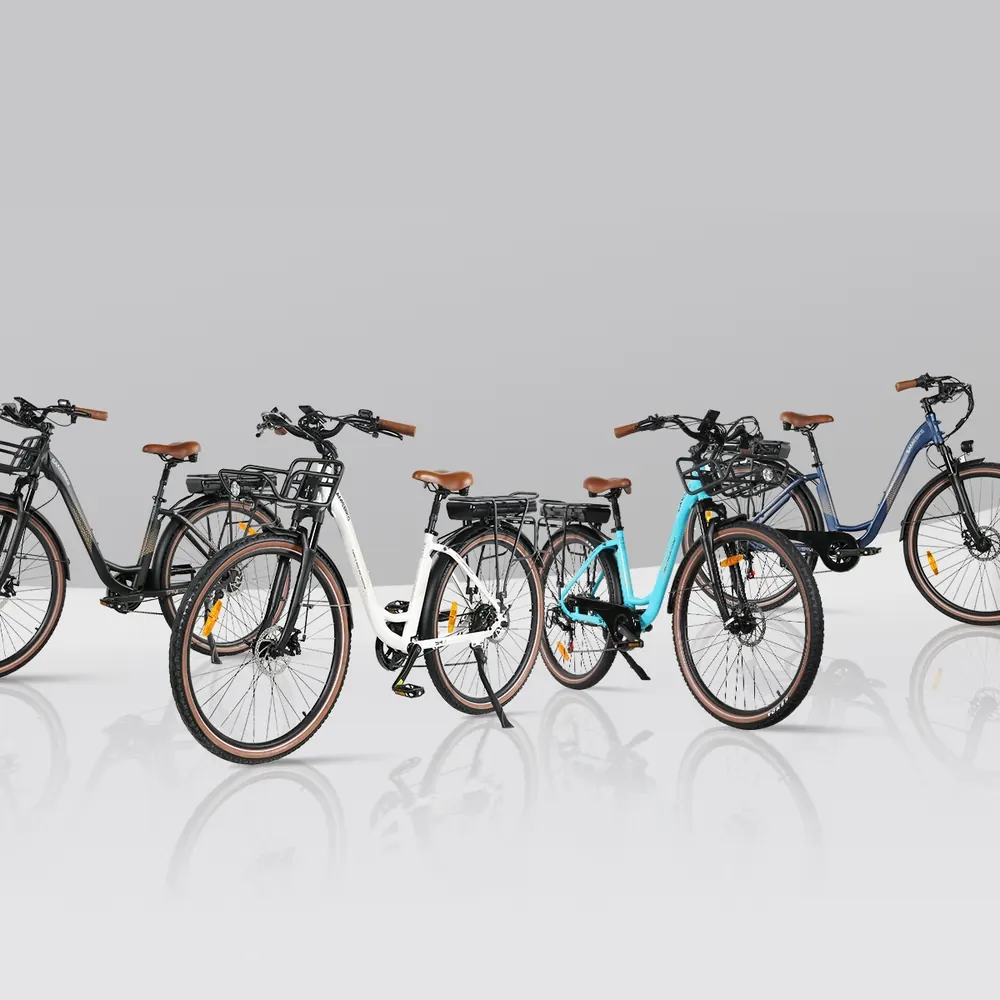 Vélo électrique ville Samebike RS-A07 28 pouces bleu avec batterie 13Ah