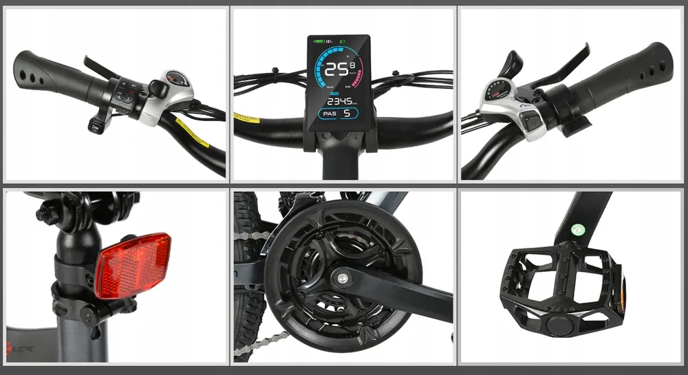 Samebike SY26-II noir élégant pour tous les terrains