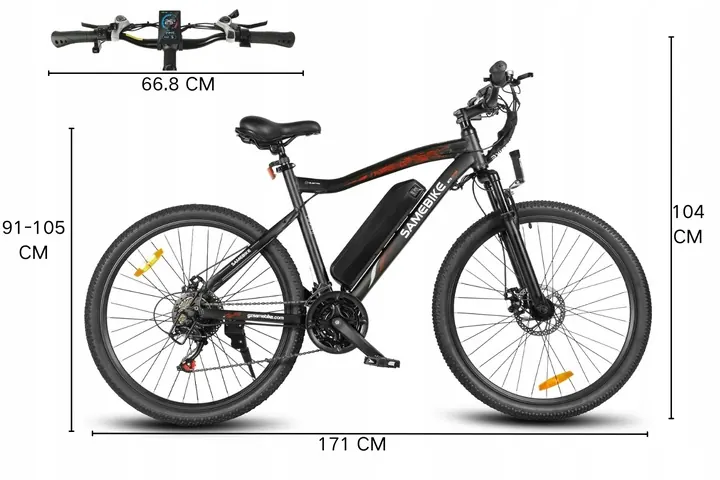 Samebike SY26-II 26.5 kg avec emballage facile à transporter