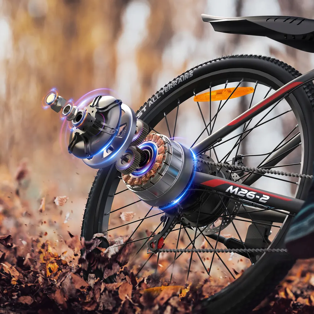 Vélo électrique VARUN M26-2 partiellement assemblé, prêt à régler