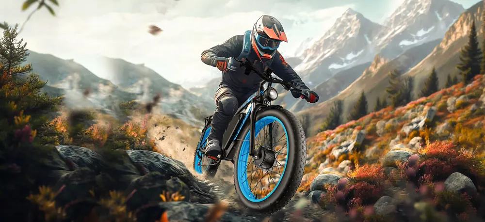 Vélo électrique VITILAN H5 3000W double moteur tout-terrain dans son emballage d'origine